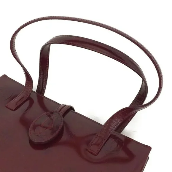 Cartier Burgundy Tote Bag - Picture 7 of 14